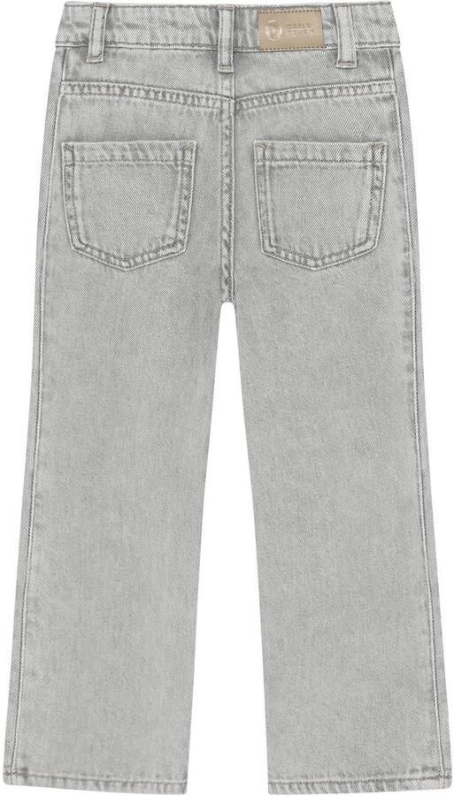 DAILY7 Meisjes Jeans Denim Wide Fit Embossing Lichtgrijs - Foto 3