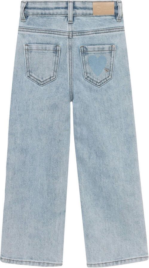 DAILY7 Meisjes Jeans Denim Wide Fit Heart Lichtblauw - Foto 4