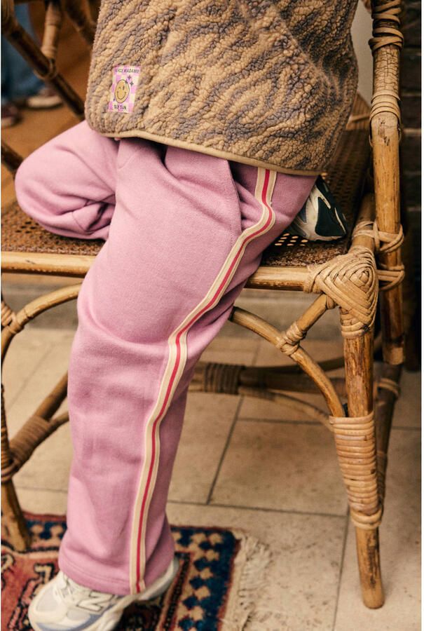 Daily7 wide leg joggingbroek paars