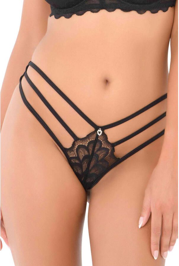 Daring slip met straps zwart - Foto 2