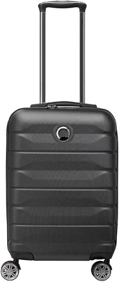 Delsey Zwarte Koffers met TSA-slot en Multi-Position Trolley Black Heren