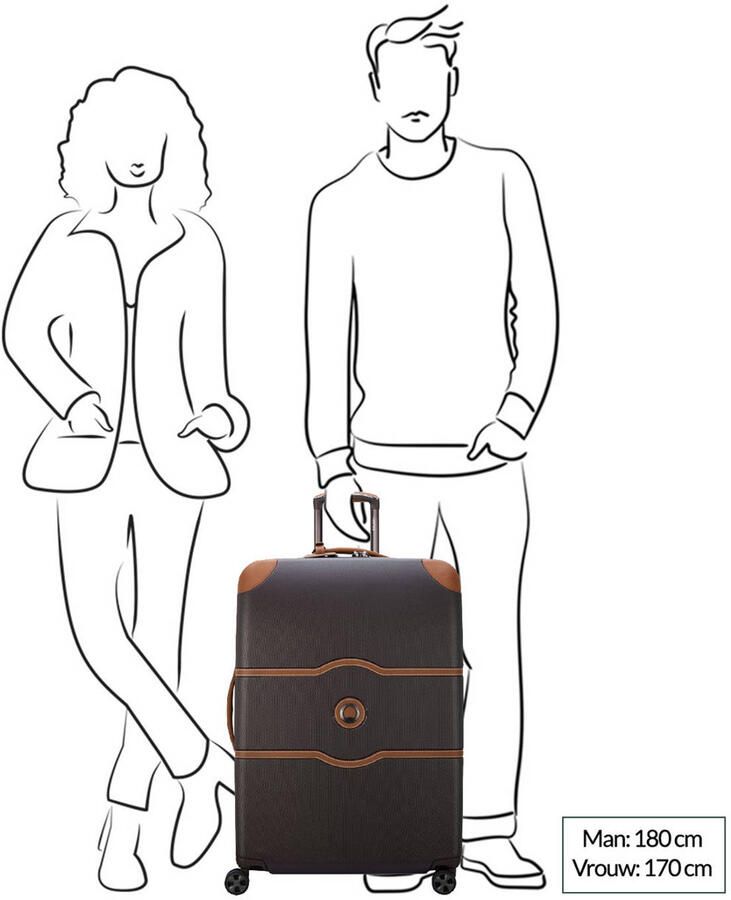 Delsey trolley Chatelet Air 76 cm. donkerbruin - Foto 2