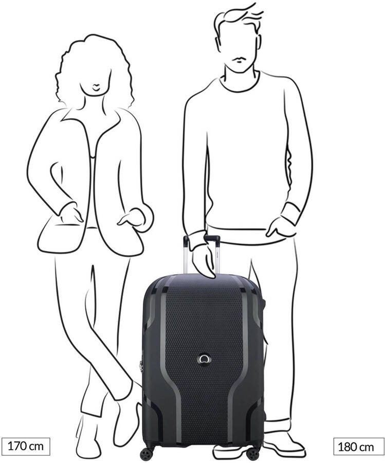 Delsey trolley Clavel 76 cm. Expandable geel - Foto 2