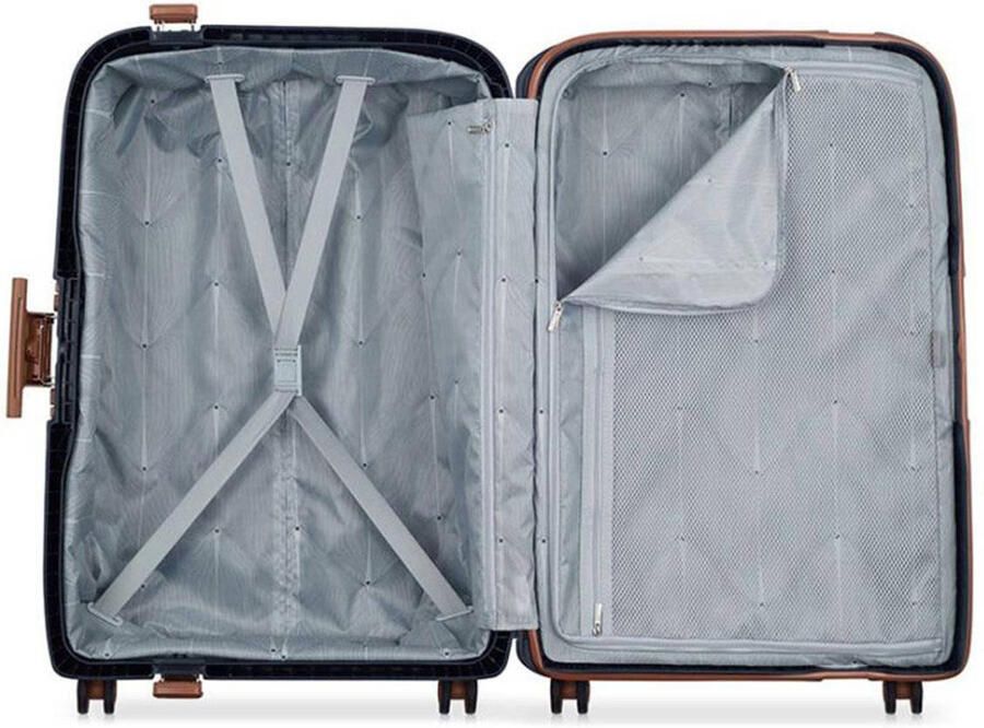 Delsey Combinatie TSA-slot Dubbele wielen Beperkte garantie Waterdicht Gerecyclede materialen Blue Heren - Foto 3