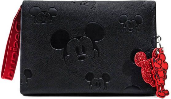 Desigual crossbody tas met Mickey Mouse print zwart rood
