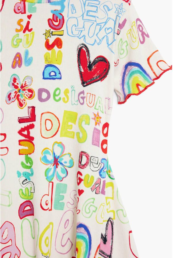 Desigual A-lijn jurk ecru - Foto 2