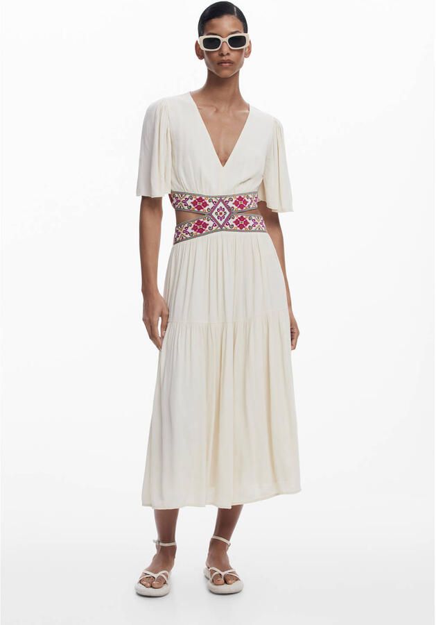 Desigual A-lijn jurk wit