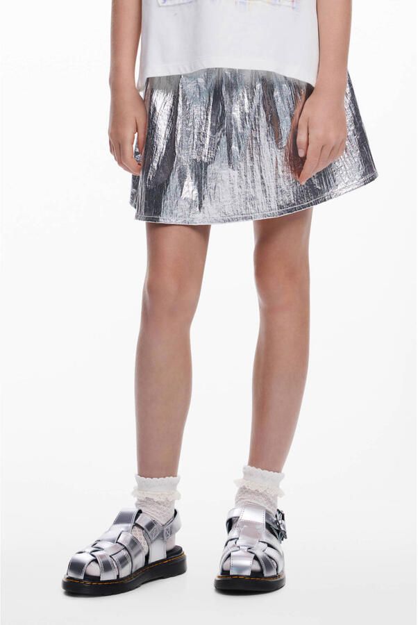 Desigual A-lijn rok grijs