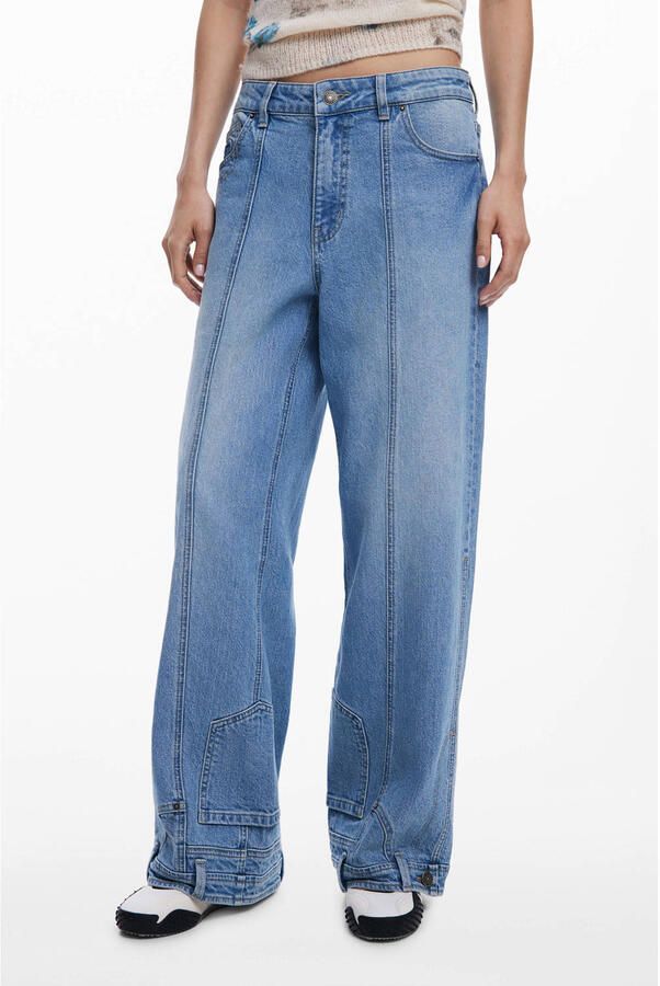 Desigual baggy jeans medium blue denim