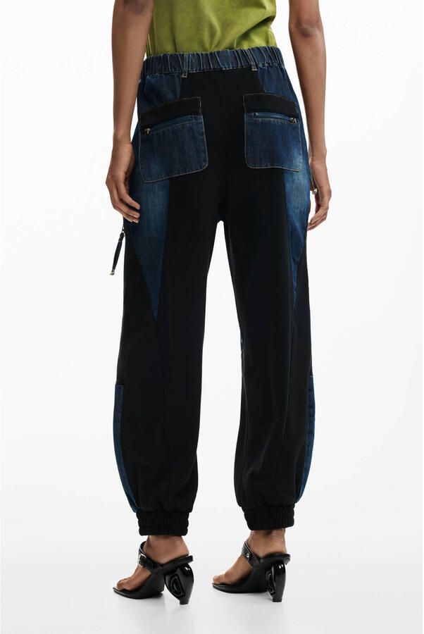 Desigual barrel jeans medium blue denim - Foto 2