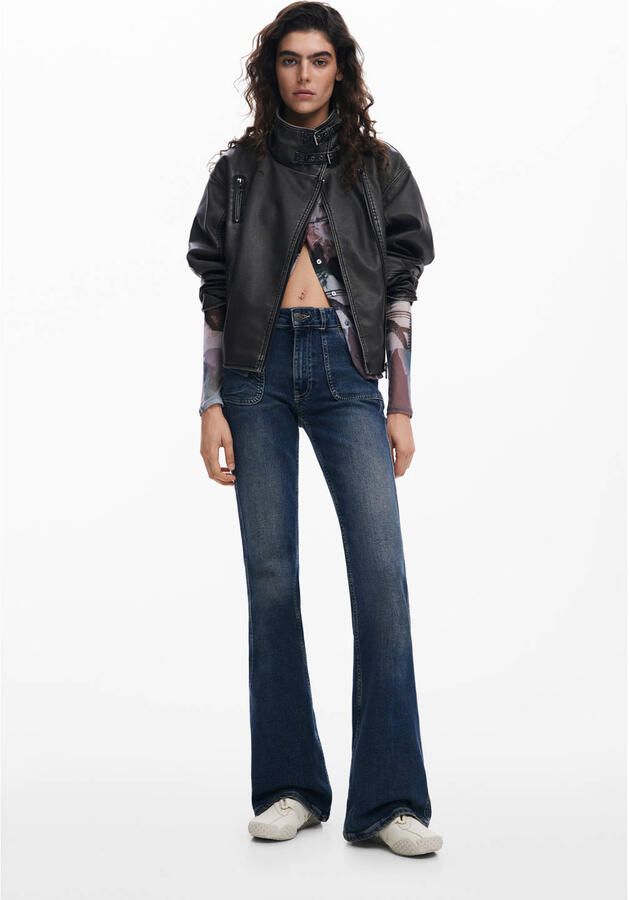 Desigual Polyester Lente Zomer Damesjassen Collectie Black Dames