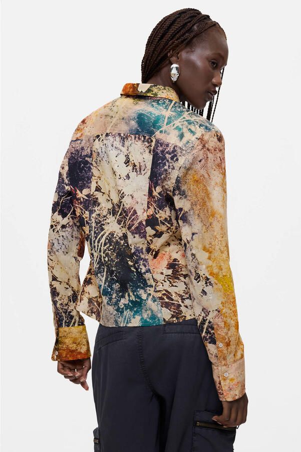 Desigual blouse met print meerkleurig - Foto 3