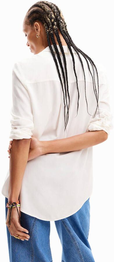 Desigual blouse met printopdruk wit