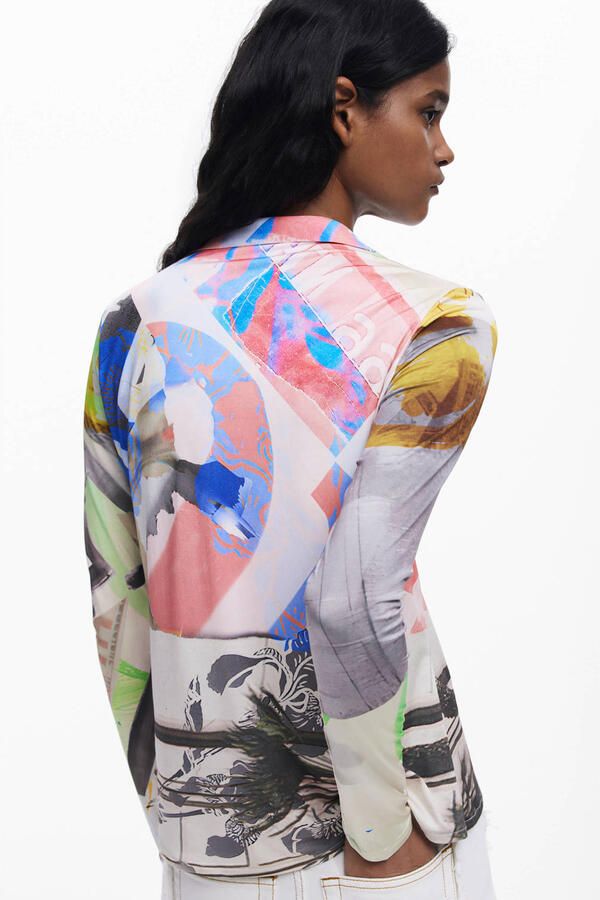 Desigual Lange mouwen shirts Lente Zomer Collectie Multicolor Dames - Foto 2