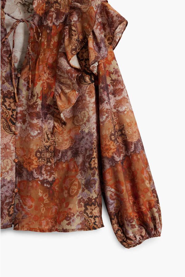 Desigual blouse oranje - Foto 3