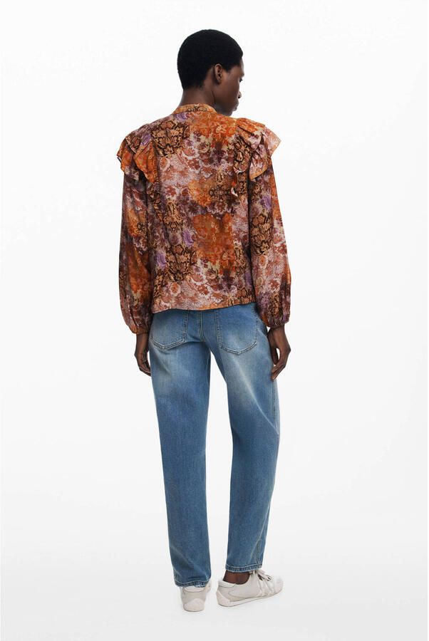 Desigual blouse oranje - Foto 2