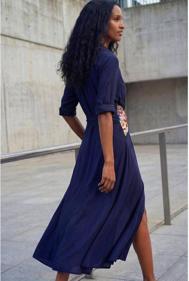Desigual blousejurk donkerblauw - Foto 2