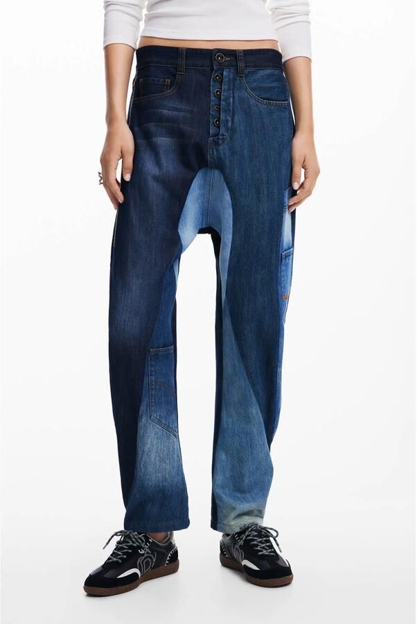 Desigual boyfriend jeans dark blue denim