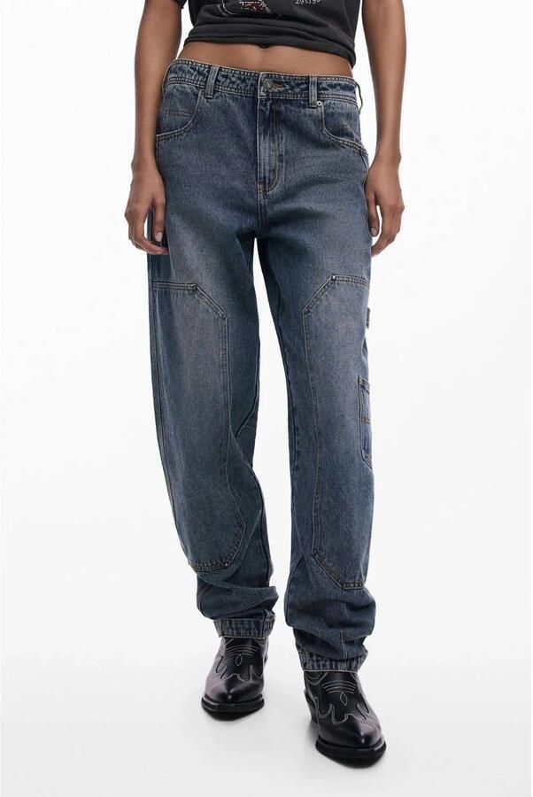 Desigual boyfriend jeans medium blue denim