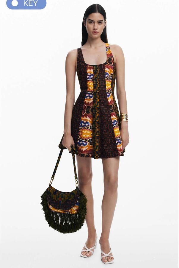 Desigual cocktailjurk multi