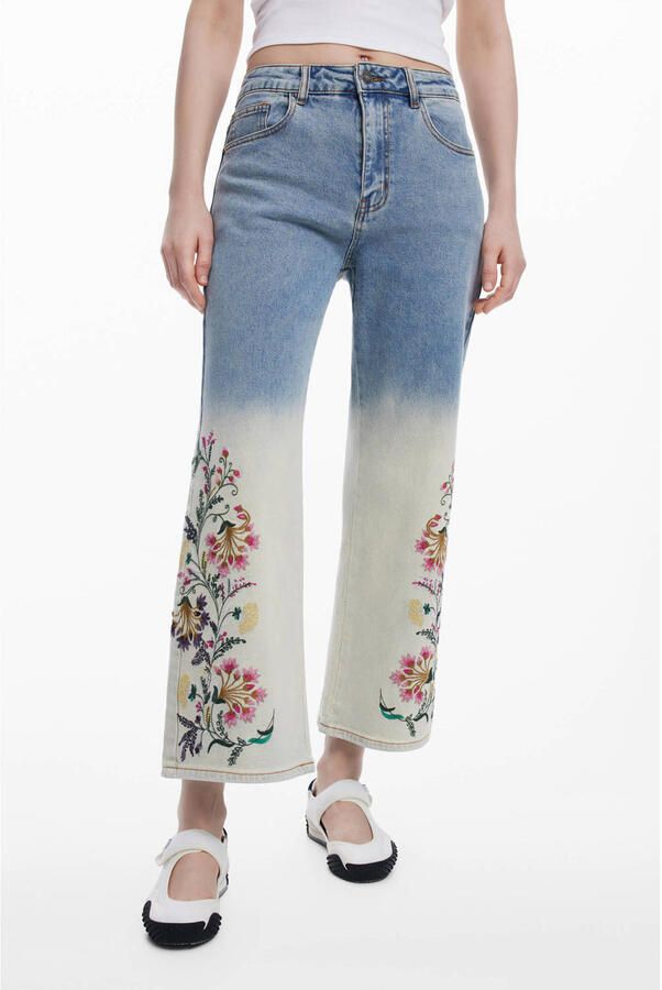 Desigual Dames Leg en Bootcut Jeans Multicolor Dames - Foto 2