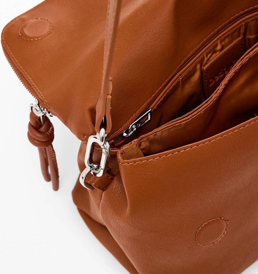 Desigual Bruine Polyethyleen Handtas Lente Zomer Collectie Brown Dames