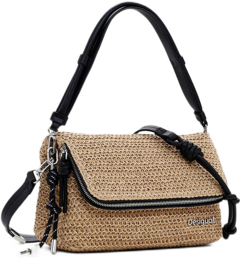 Desigual Schoudertas HALF LOGO RAFFIA VENECIA 3.0
