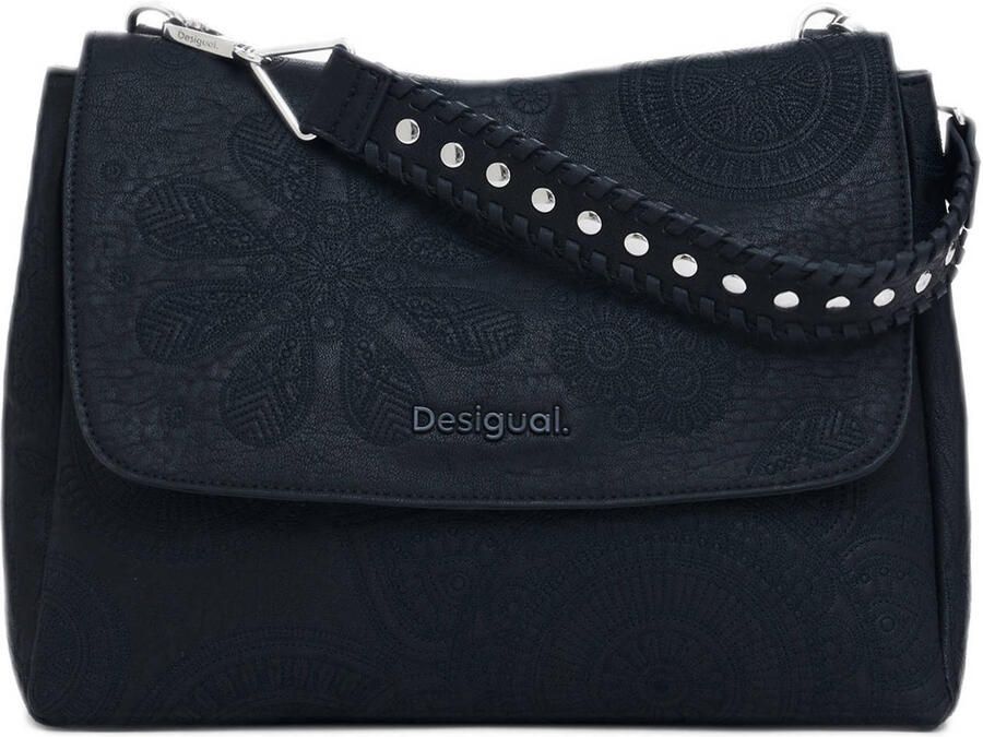 Desigual Lente Zomer Dames Middelgrote Tas Collectie Black Dames - Foto 2