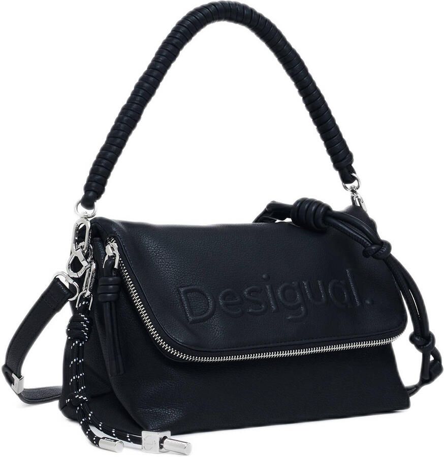Desigual Zwarte Polyethyleen Handtas Lente Zomer Collectie Black Dames