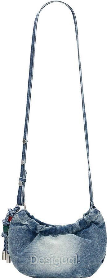 Desigual denim crossbody tas blauw