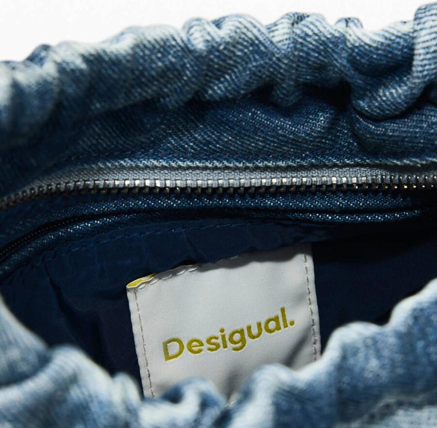 Desigual denim crossbody tas blauw - Foto 2