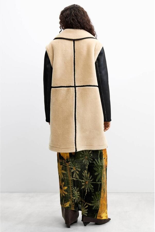 Desigual lammy jas beige zwart - Foto 2