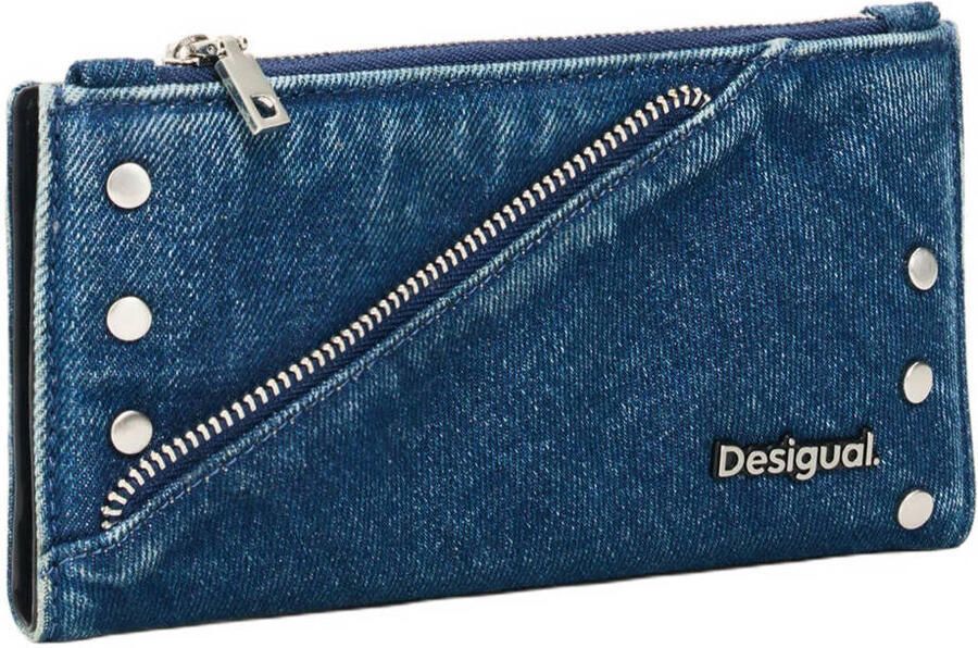 Desigual denim portemonnee blauw - Foto 2