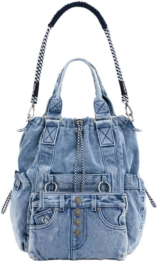 Desigual denim rugzak blauw