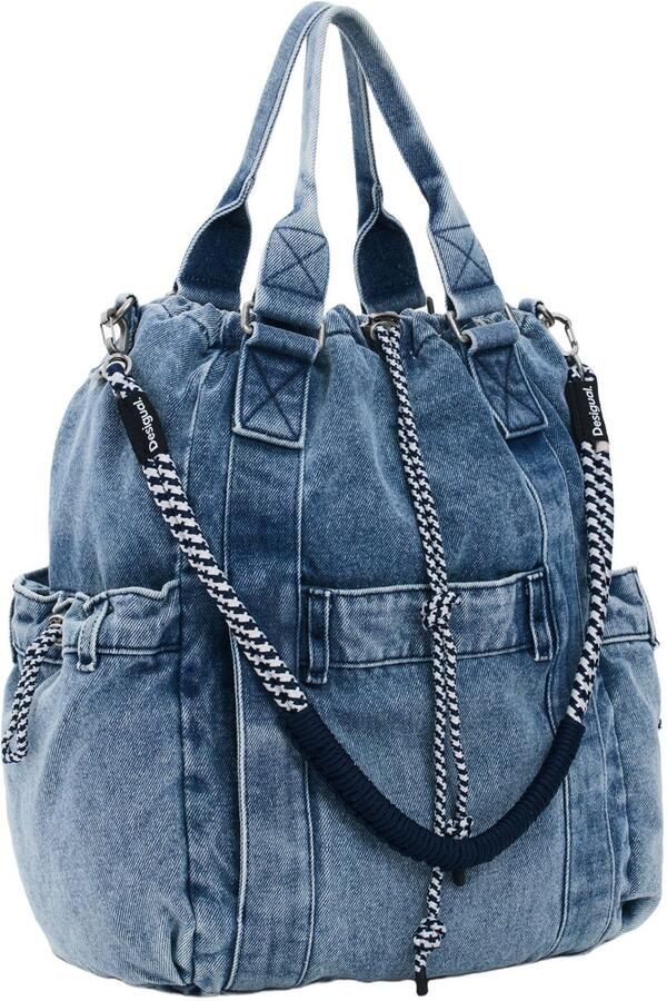 Desigual Rugzak BACK_JACKDENIM GLOBE 26WAKD06 - Foto 3