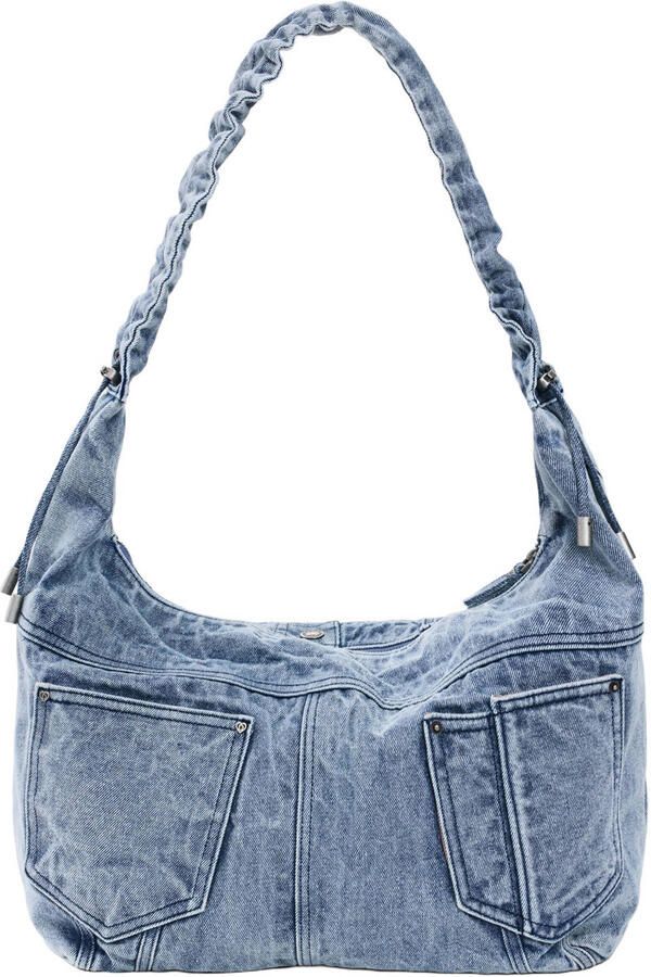 Desigual denim schoudertas blauw - Foto 3