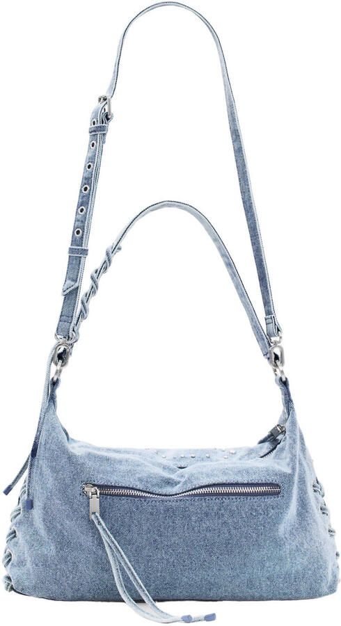 Desigual denim schoudertas blauw - Foto 3