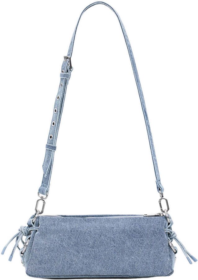 Desigual denim schoudertas blauw - Foto 3