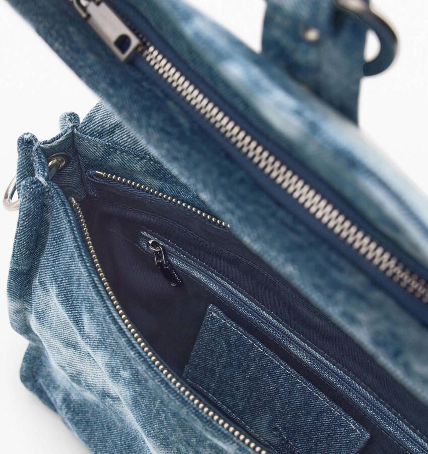 Desigual denim schoudertas blauw - Foto 2