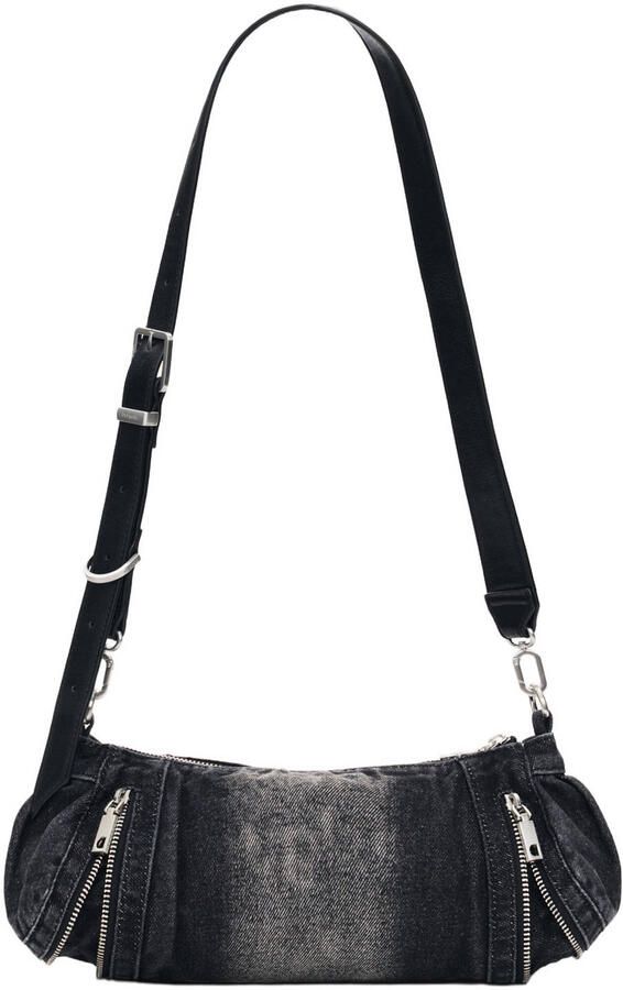 Desigual denim schoudertas grijs - Foto 2