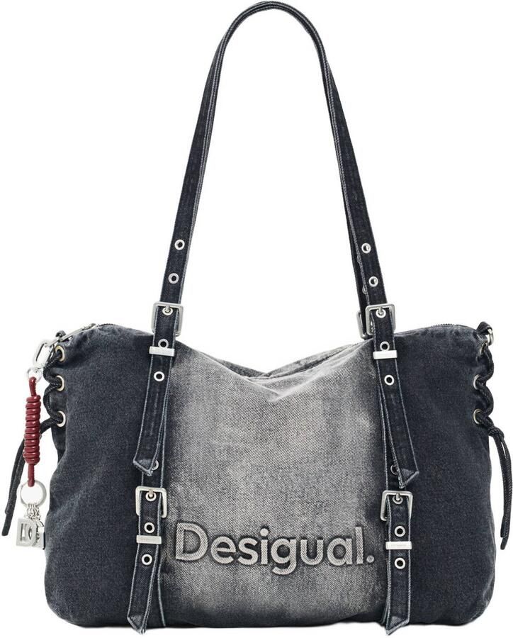 Desigual denim shopper grijs