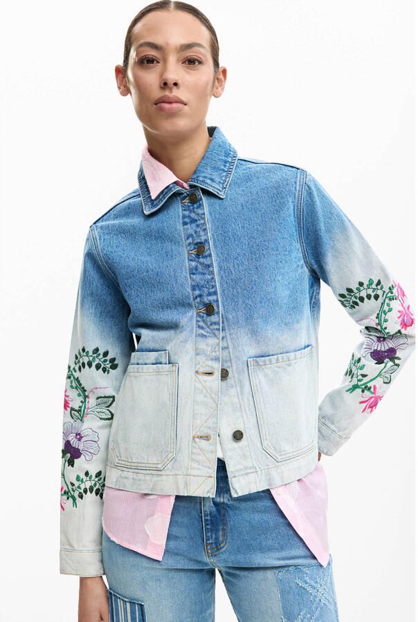 Desigual denim spijkerjas light blue denim