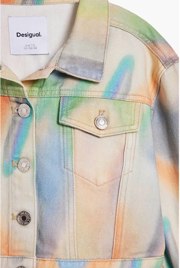 Desigual denim spijkerjas oranje - Foto 2