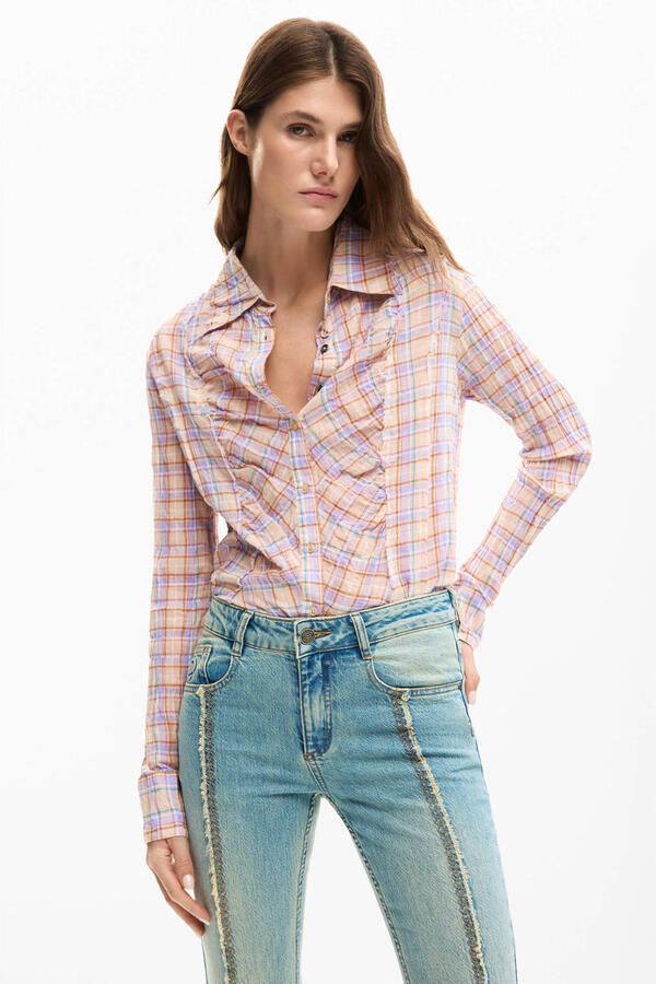 Desigual flared jeans light blue denim - Foto 3