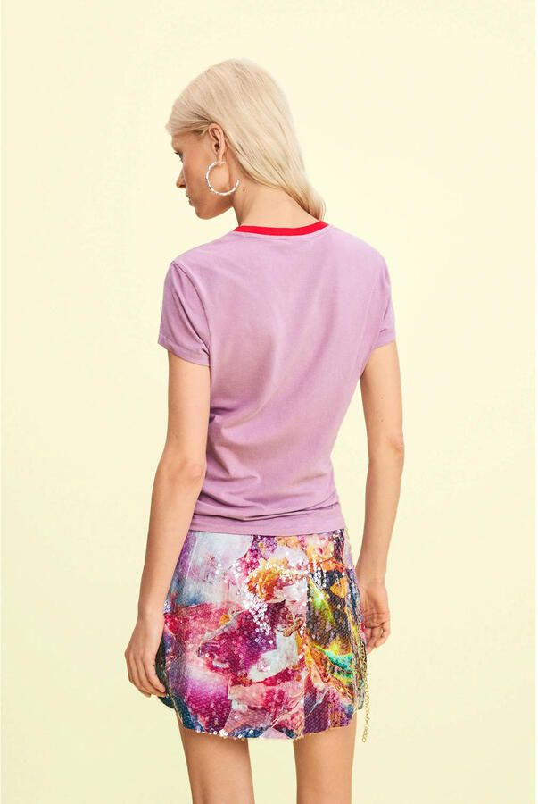 Desigual gebloemd T-shirt roze - Foto 2