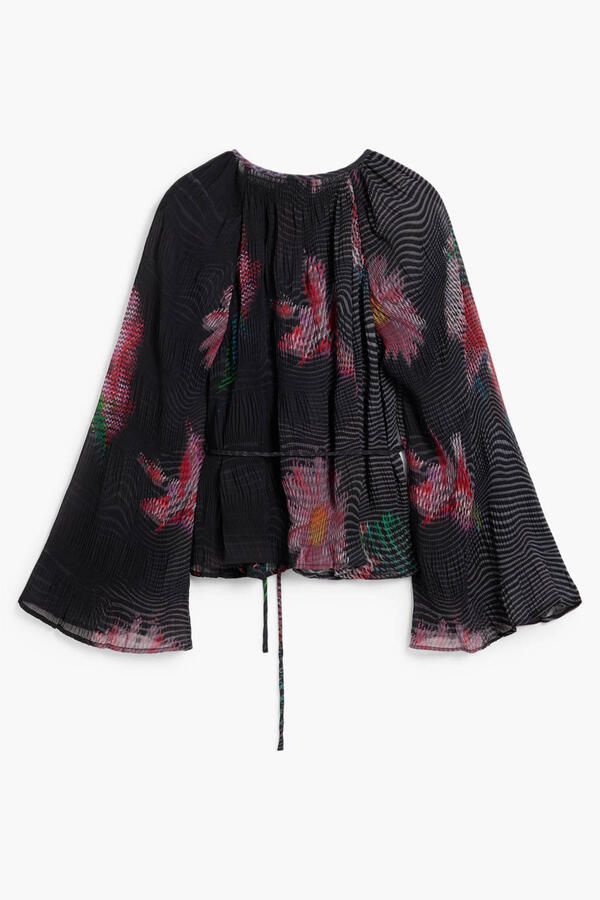 Desigual gebloemde blouse zwart - Foto 3