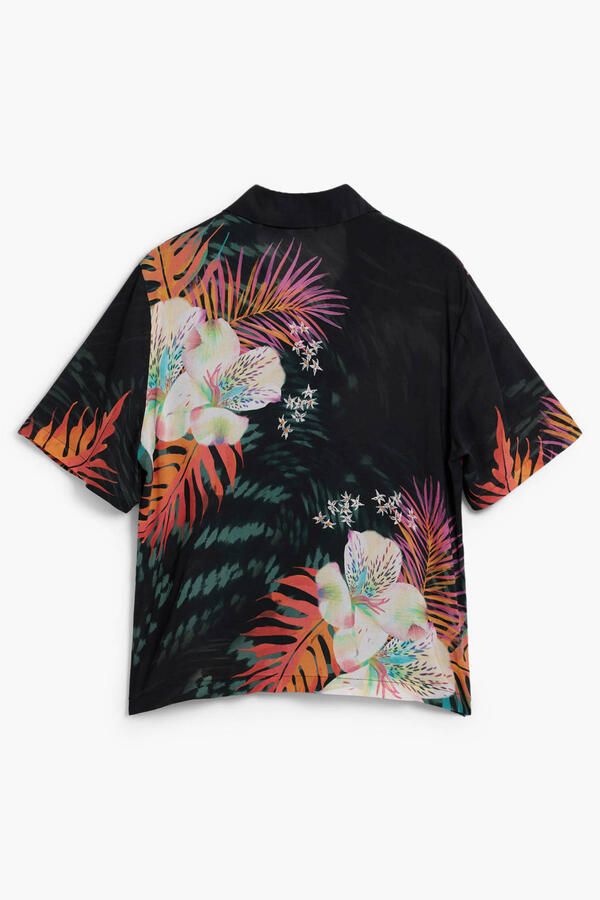 Desigual gebloemde blouse zwart - Foto 3