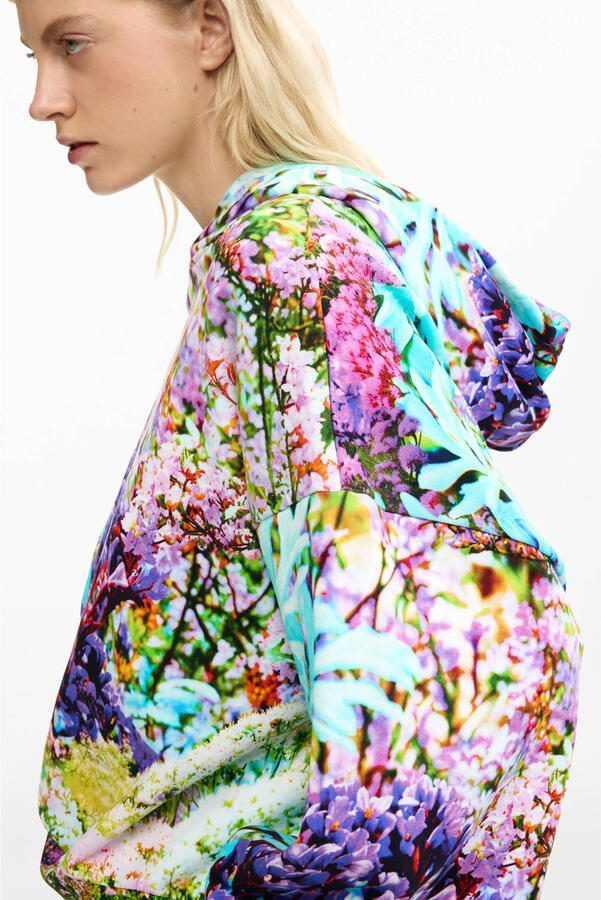 Desigual gebloemde hoodie multi - Foto 2