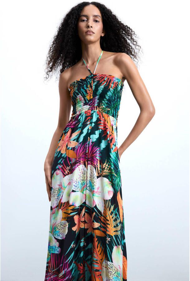 Desigual gebloemde jumpsuit zwart