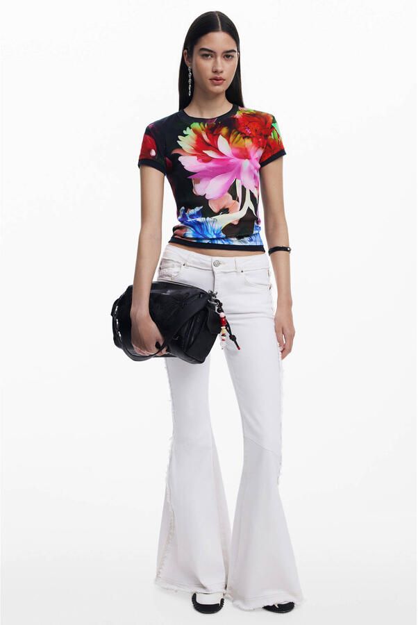 Desigual T-shirt Korte Mouw MULTIFLOWERS LACROIX